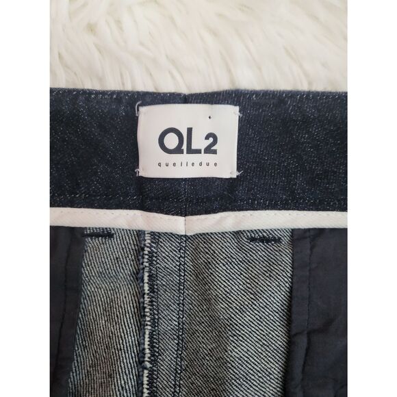 QL2 Quelledue Perkins Boot Cut Jeans Women's EU42 US6 Dark Wash Original $540 - Picture 4 of 10